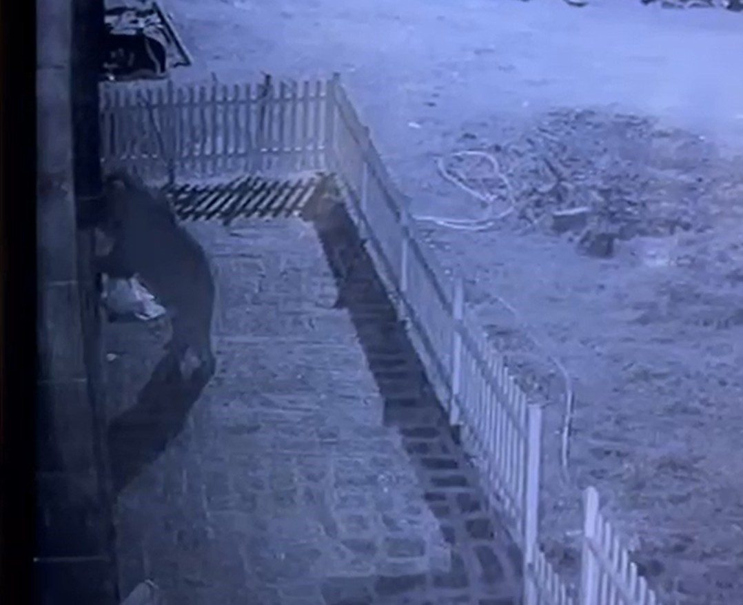 Rize’de kapısının sürekli zorlandığını fark eden vatandaş, evinin cephesine kapıyı