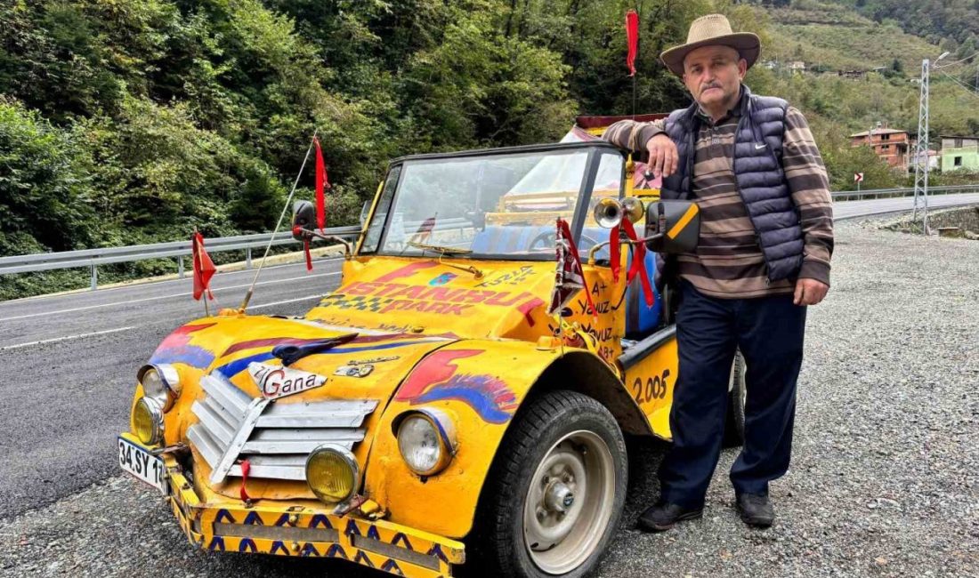 Trabzonlu Sabri Yavuz, tamamen kendi imkanlarıyla tasarladığı üstü açılabilir iki