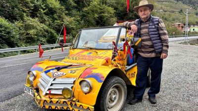 Trabzonlu Sabri Yavuz, tamamen kendi imkanlarıyla tasarladığı üstü açılabilir iki