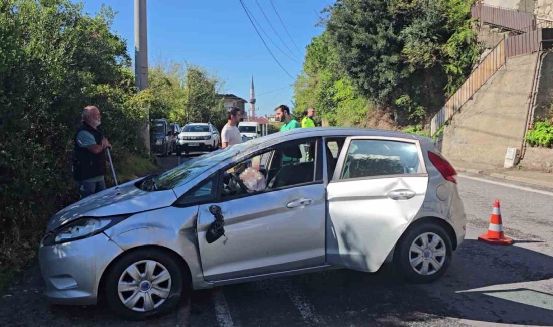 Zonguldak’ta kontrolden çıkan otomobil takla atarak durabildi. Kazada anne ve
