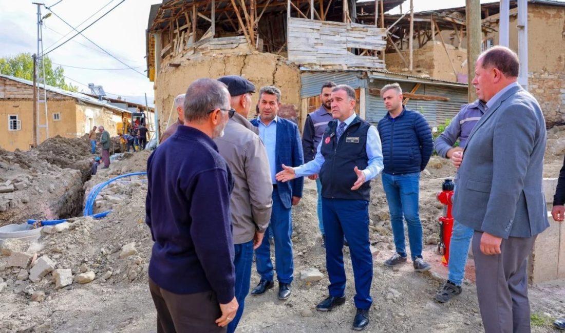 Bayburt’un Balca köyünde içme suyu, kanalizasyon ve yangın hidrantı çalışmaları