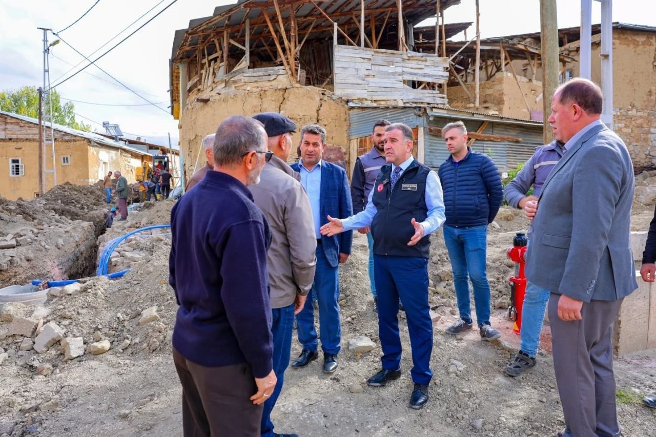 Bayburt’un Balca köyünde içme suyu, kanalizasyon ve yangın hidrantı çalışmaları
