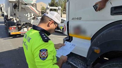 Malatya’da, şehir içi ve şehirlerarası güzergâhlarda seyreden hafriyat kamyonları ve