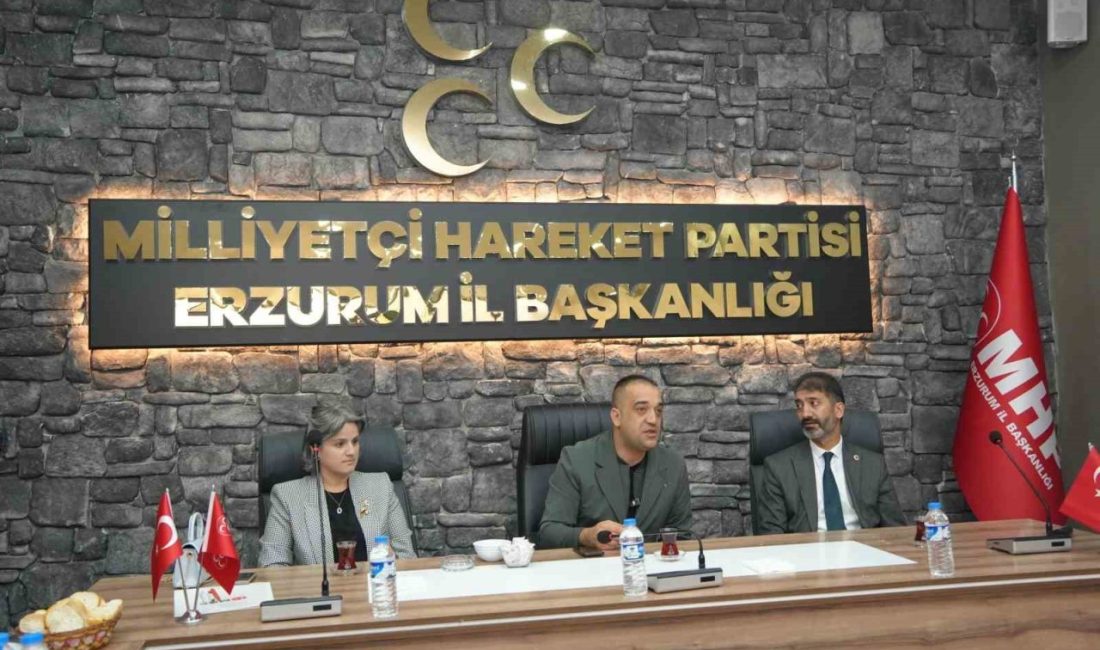 19 Ekim Muhtarlar Günü dolayısıyla Milliyetçi Hareket Partisi (MHP) Erzurum