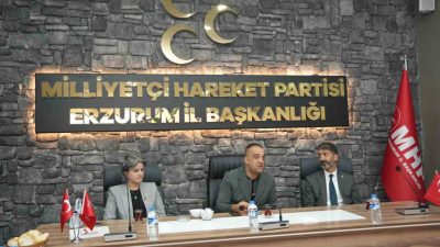 19 Ekim Muhtarlar Günü dolayısıyla Milliyetçi Hareket Partisi (MHP) Erzurum