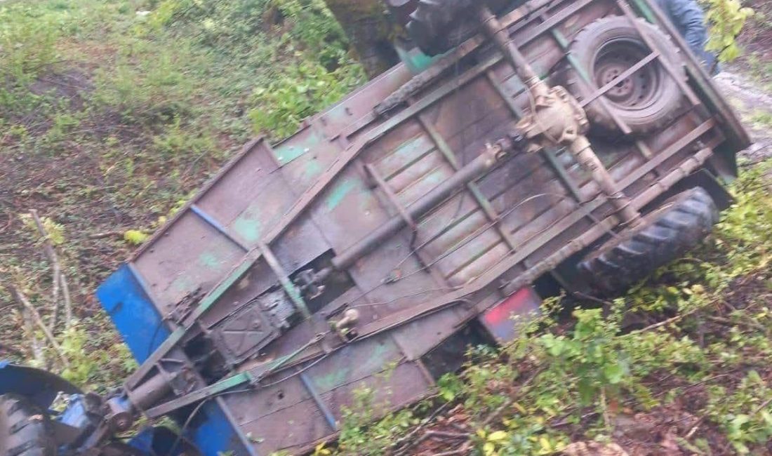 Ordu’nun Fatsa ilçesinde ’patpat’ olarak bilinen tarım aracının devrilmesi sonucu