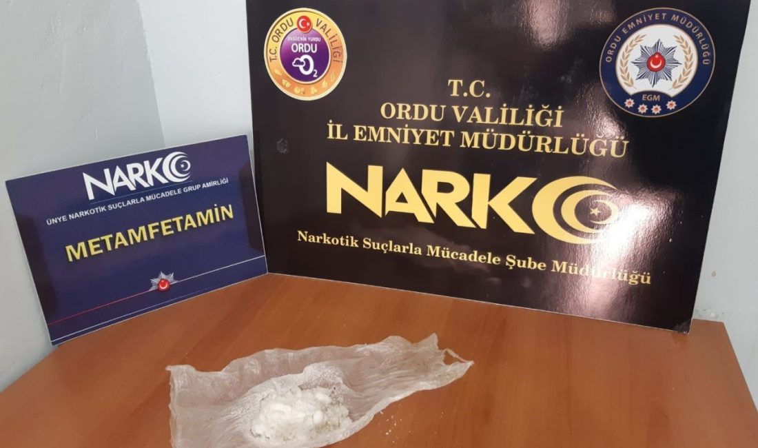 Ordu’da polis ekipleri tarafından düzenlenen uyuşturucu operasyonlarında 1 şüpheli tutuklandı.