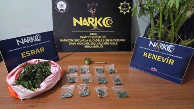 Ordu’da polis ekipleri tarafından düzenlenen uyuşturucu operasyonlarında 2 şüpheli tutuklandı.