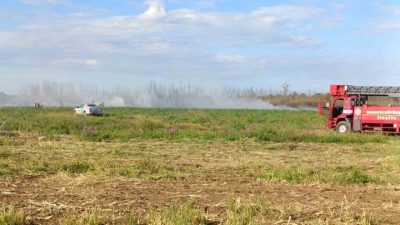 Sakarya’nın Kaynarca ilçesinde otluk alanda çıkan yangın, itfaiye ekiplerin müdahalesiyle