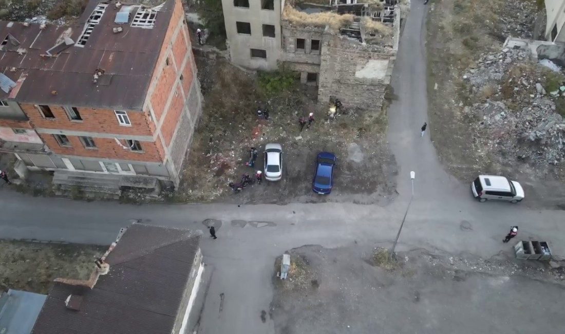 Erzurum Emniyet Müdürlüğü’ne bağlı ekipler, metruk binalara yönelik kontrol ve