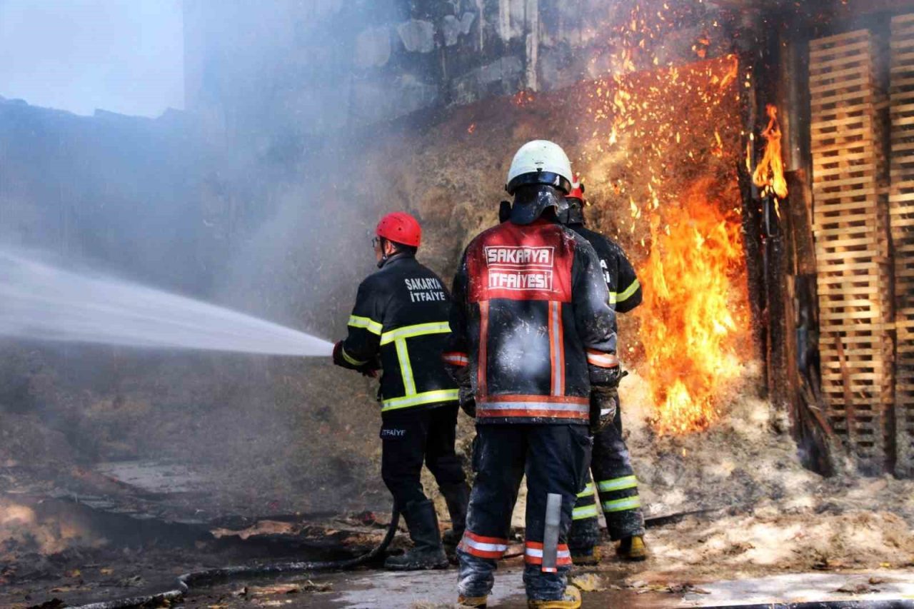 Sakarya’nın Akyazı ilçesinde ahşap sap ve kürek imalatı yapılan atölyede