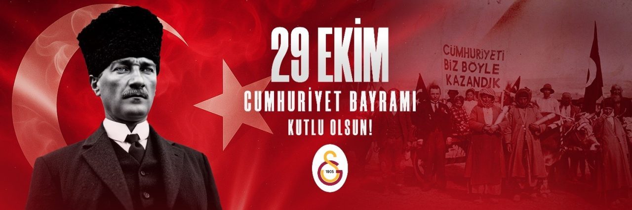 Spor camiası, 29 Ekim Cumhuriyet Bayramı dolayısıyla kutlama mesajları yayımladı.