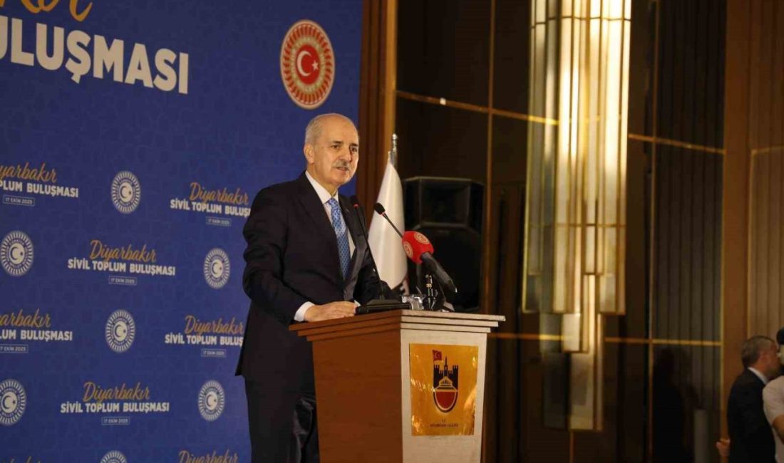 TBMM Başkanı Numan Kurtulmuş, Diyarbakır’da sivil toplum buluşmasında yaptığı açıklamada,