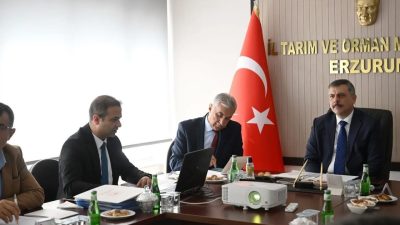 Toprak Koruma Kurulu Toplantısı, Erzurum Valisi Mustafa Çiftçi başkanlığında, İl