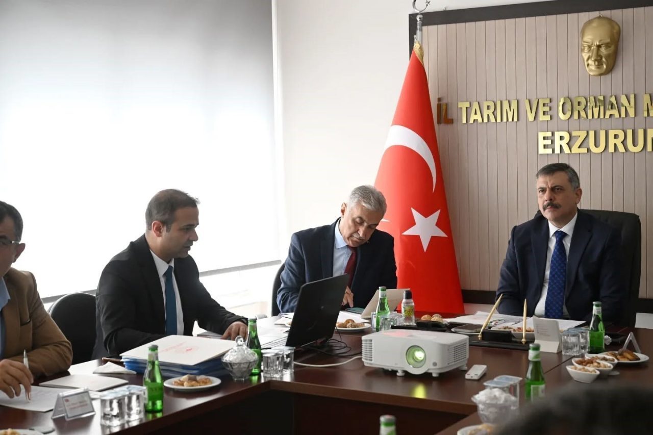 Toprak Koruma Kurulu Toplantısı, Erzurum Valisi Mustafa Çiftçi başkanlığında, İl