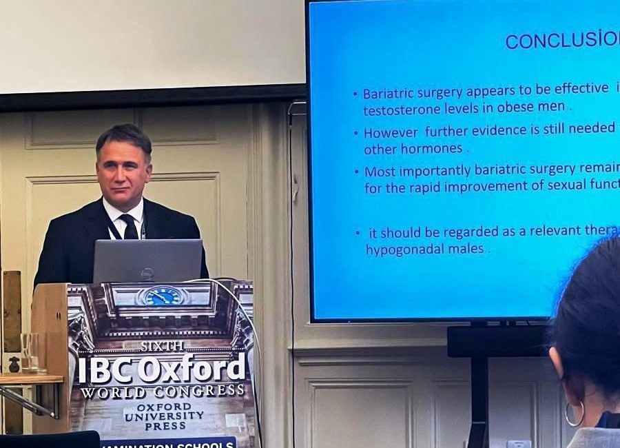 Doç. Dr. Muzaffer Al, İngiltere’de Oxford Üniversitesi’nde 6. Uluslararası Bariatrik