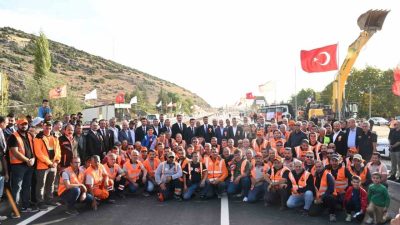 Ulaştırma ve Altyapı Bakanı Abdulkadir Uraloğlu, Elmalı’da, Elmalı Şehir Geçişi