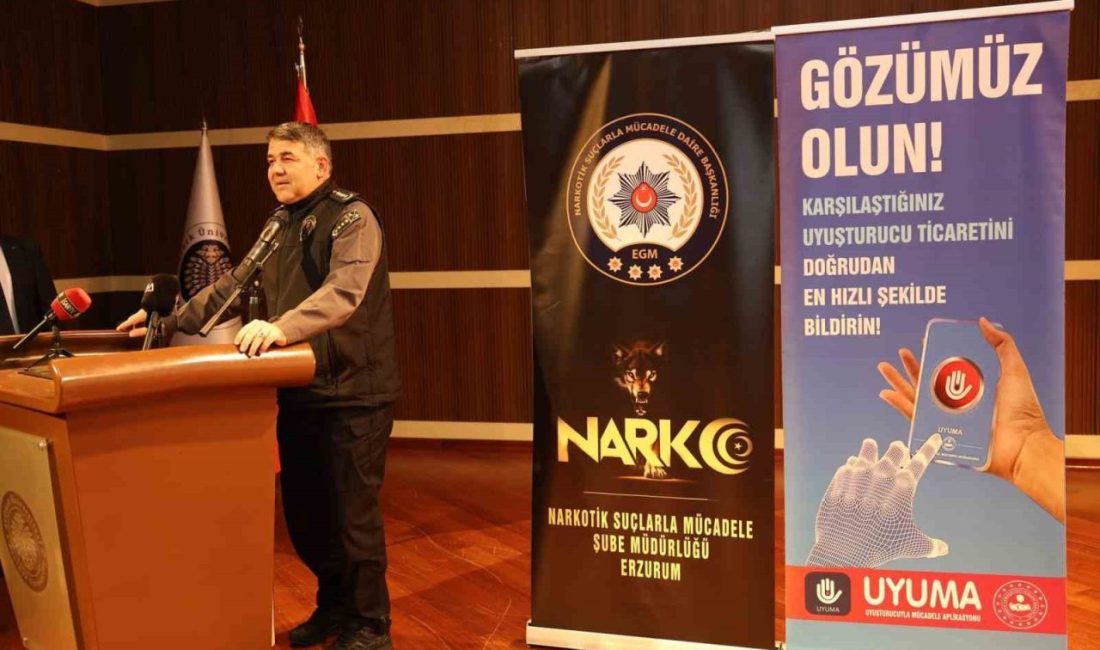 Erzurum’da polis, gençleri uyuşturucu bağımlılığı konusunda uyardı. Erzurum İl Emniyet