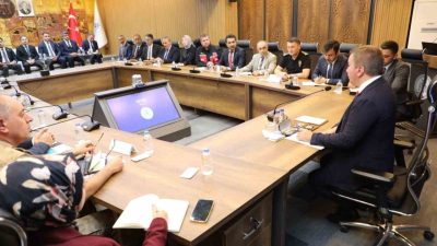 Erzincan Valisi Hamza Aydoğdu başkanlığında, vali yardımcıları ve birim amirlerinin