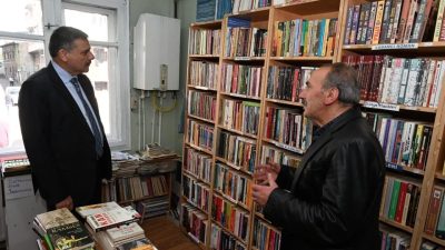 Erzurum Valisi Mustafa Çiftçi, İnşirah Sahaf ve Kitabevi sahibi Nizamettin