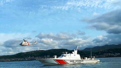 Trabzon’un Arsin ilçesinde 16 Ekim 2025 tarihinde balık avlarken denizde