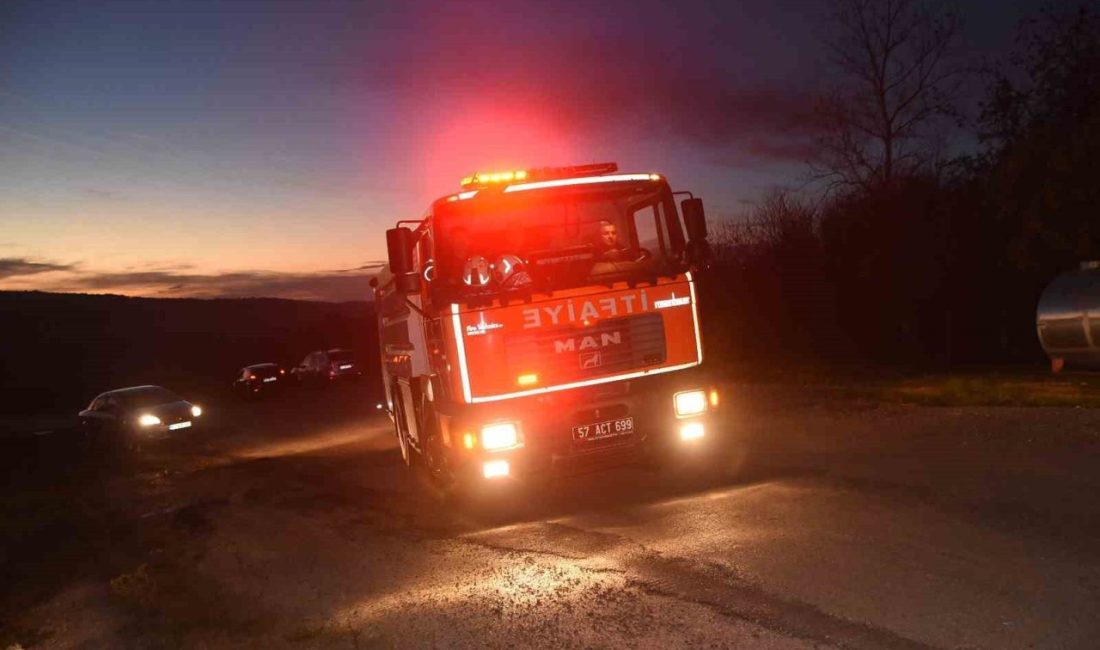 Sinop’ta yangın ihbarı, ekipleri alarma geçirdi. Çok sayıda itfaiyenin sevk