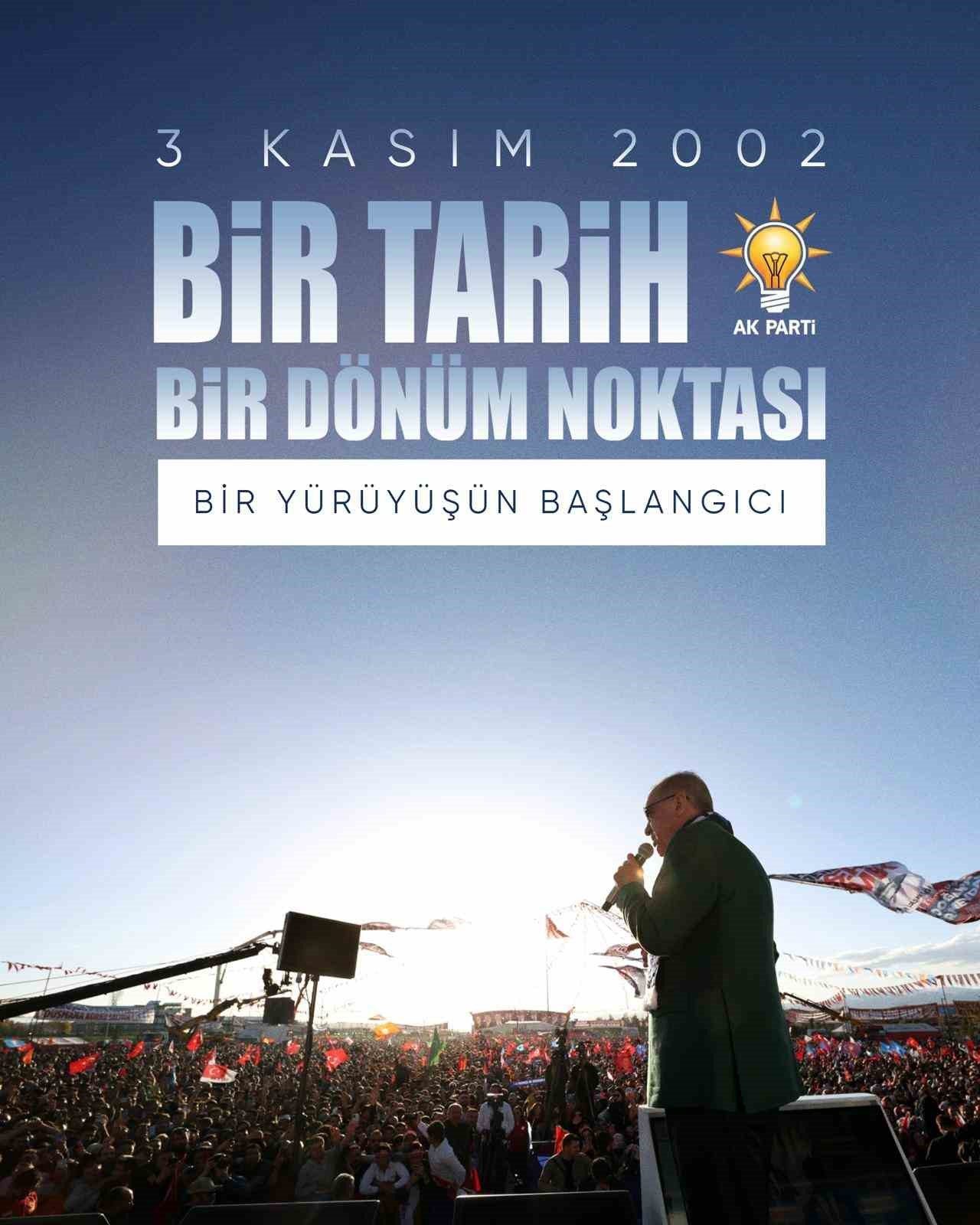 AK Parti Eskişehir Başkanı Gürhan Albayrak, “3 Kasım 2002, sadece