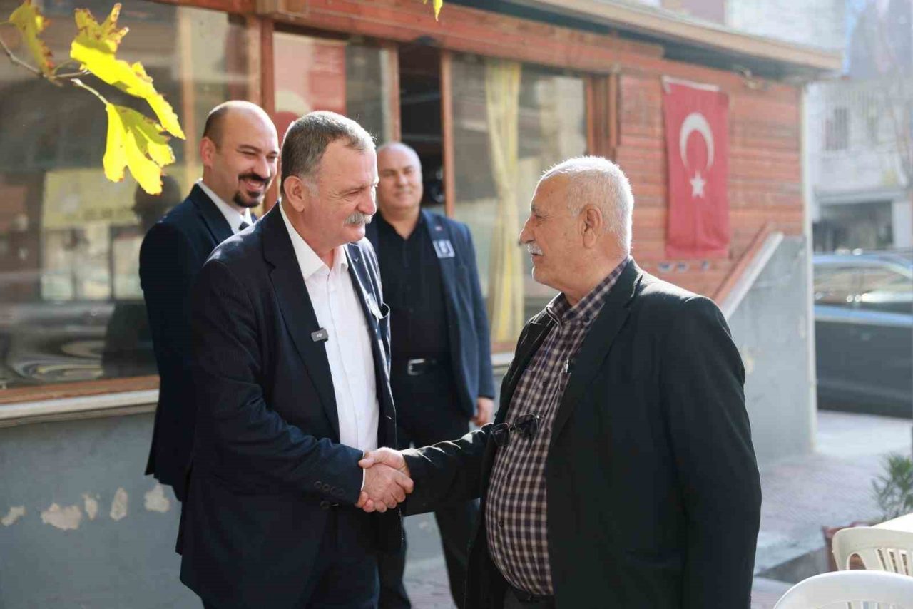 Mahalle ve esnaf ziyaretlerine hız kesmeden devam eden Yunusemre Belediye