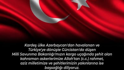 Türk Silahlı Kuvvetlerine (TSK) ait askeri kargo uçağının düşmesi sonucu