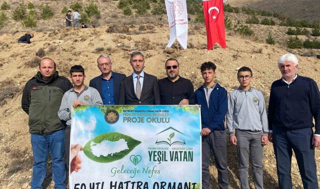 ‘Benim Okulum Geleceğe Çare: Yeşil Vatan’ projesi kapsamında Bayburt Anadolu