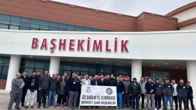 Bayburt Devlet Hastanesinde görevli bir sağlık çalışanının mesai arkadaşı tarafından