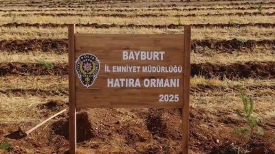 Bayburt merkeze bağlı Gökpınar köyünde İl Emniyet Müdürlüğü tarafından hatıra