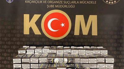 Bayburt İl Emniyet Müdürlüğünce düzenlenen kaçak tütün ve alkol operasyonlarında