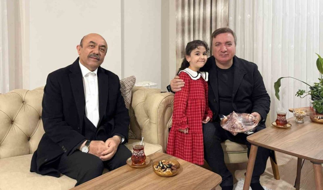 Erzincan’da sıcak buluşma yaşandı, Vali Hamza Aydoğdu minik Beyza’nın ailesini