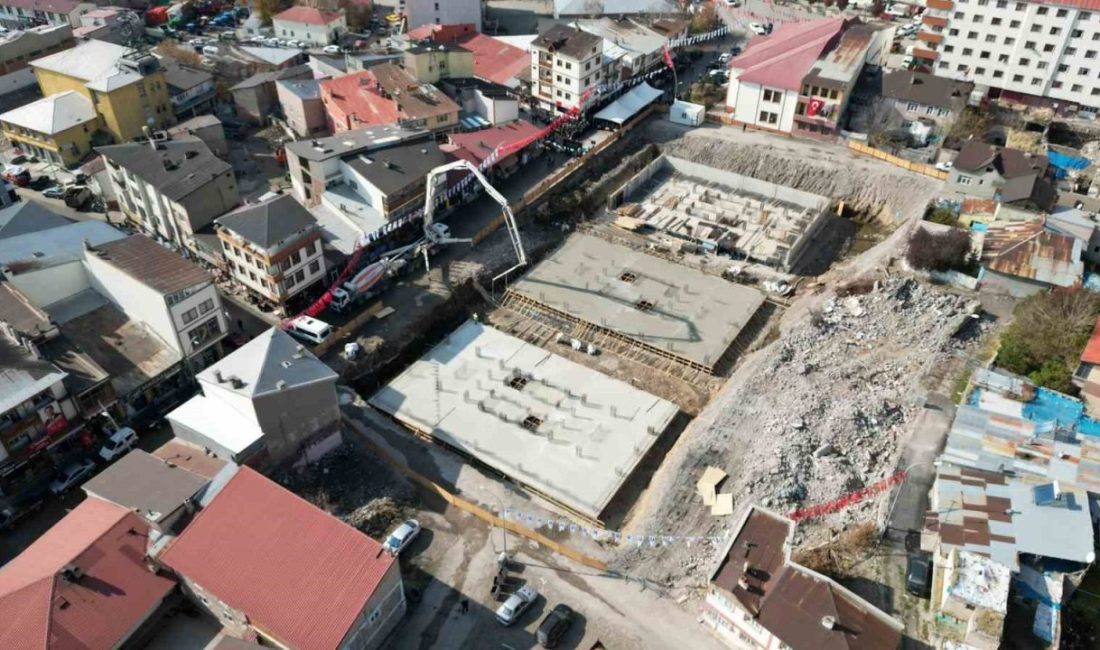 Erzurum Büyükşehir Belediyesi’nin Pasinler’de gerçekleştireceği kentsel dönüşüm projesinin temel atma