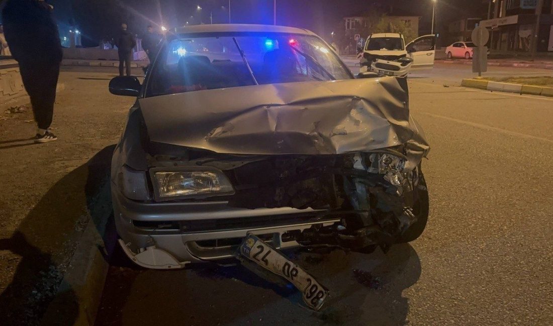 Erzincan’ın Fatih Mahallesi Binali Yıldırım Bulvarı üzerinde meydana gelen trafik