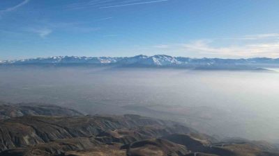 Erzincan’da doğa büyüsünü konuşturdu. Güneş, kar ve sis kartpostallık görüntüler