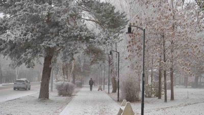 Erzurum, güne kırağı ve sisle uyandı. Erzurum’da 3 gündür etkili