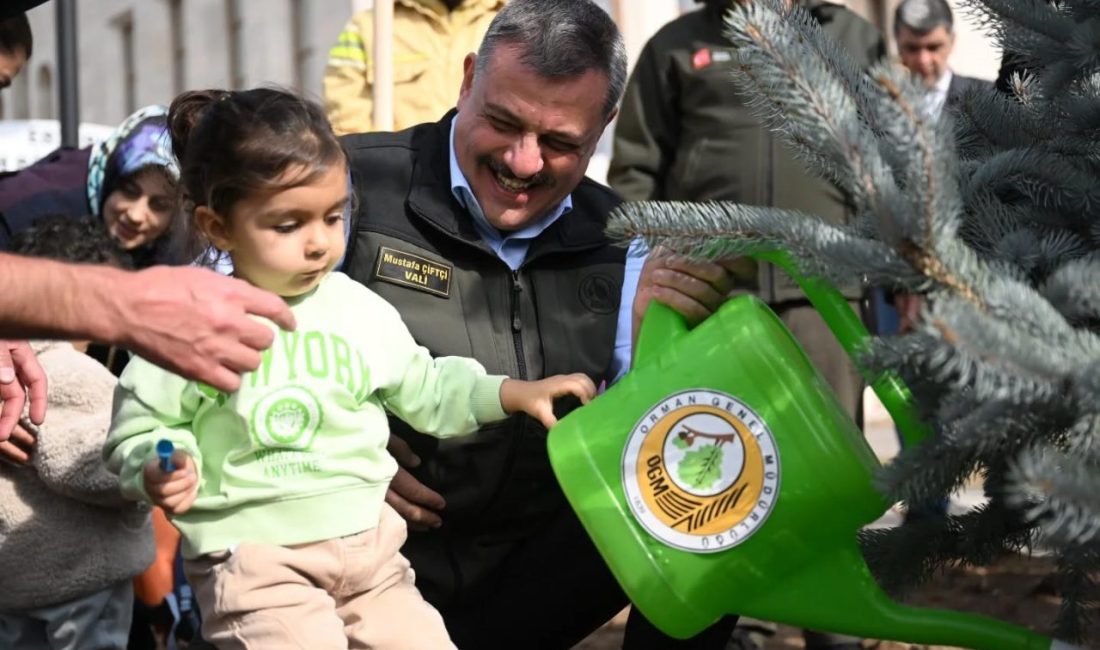 Erzurum’da 11 Kasım Milli Ağaçlandırma Günü’nde 3 bin fidan toprakla