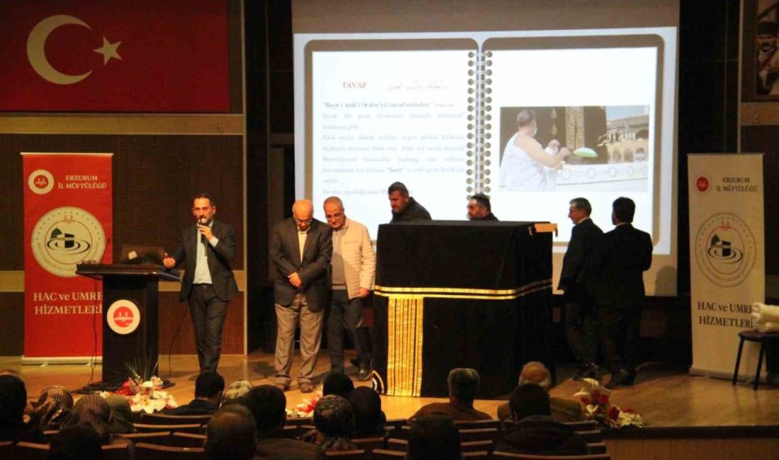 Erzurum İl Müftülüğü tarafından mübarek topraklara gidecek olan umreciler için