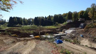 Trabzon’un Akçaabat ilçesindeki Hıdırnebi Yaylası’nda Devlet Su İşleri (DSİ) tarafından