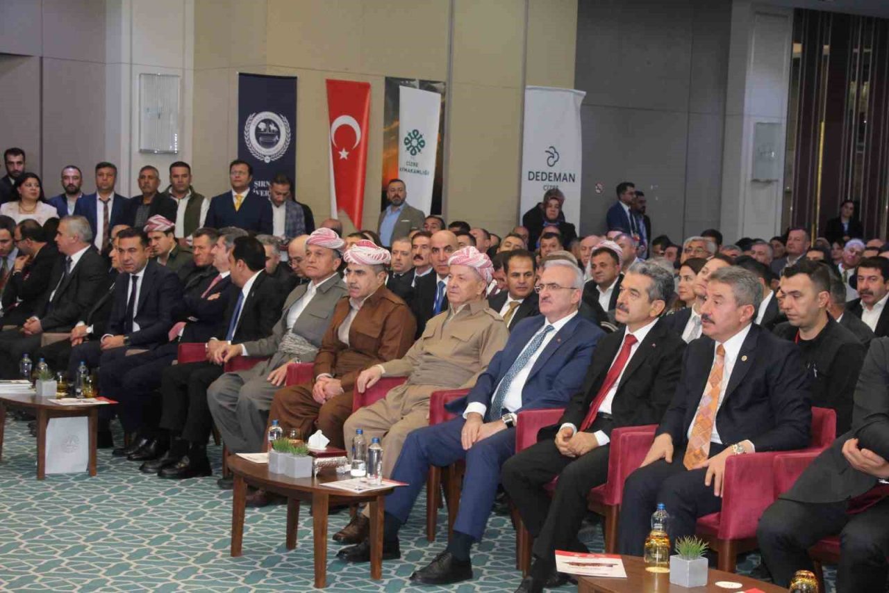 Irak KDP lideri Mesut Barzani, Şırnak’ta düzenlenen 4’üncü Uluslararası Melaye