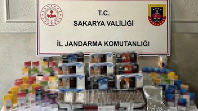 Sakarya’nın Serdivan, Sapanca ve Erenler ilçelerinde jandarma ekiplerince yapılan kaçakçılık