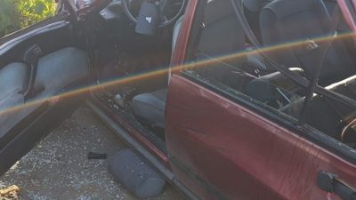 Trabzon’un Araklı ilçesinde kaldırımda yürüyen babaanne ile iki torunu, kontrolden