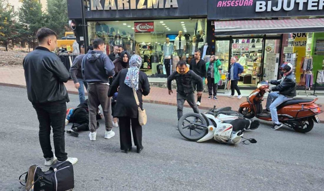 Zonguldak’ın Ereğli ilçesinde meydana gelen trafik kazasında, motosikletin karşıdan karşıya