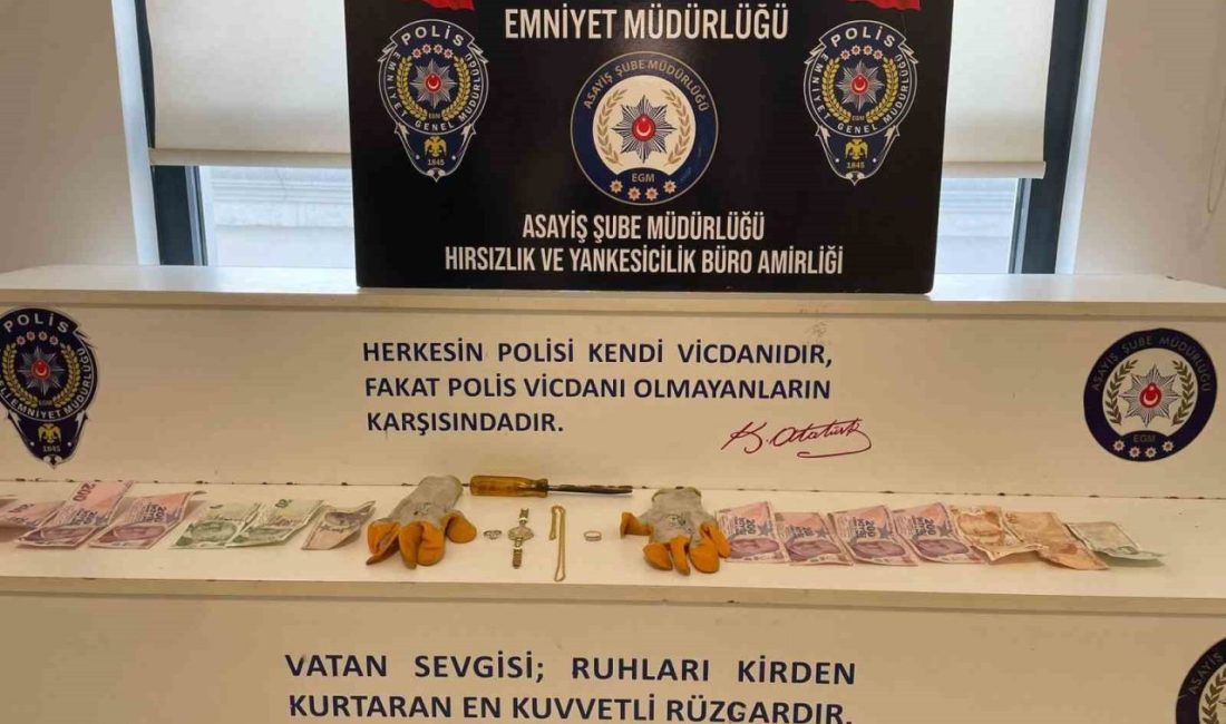 Kocaeli’nin Çayırova ilçesinde 140 bin liralık ziynet eşyası çaldığı tespit