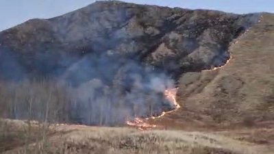 Erzurum’un Oltu ilçesine bağlı Süleymanlı Mahallesi’nde çıkan örtü yangını, ekiplerin