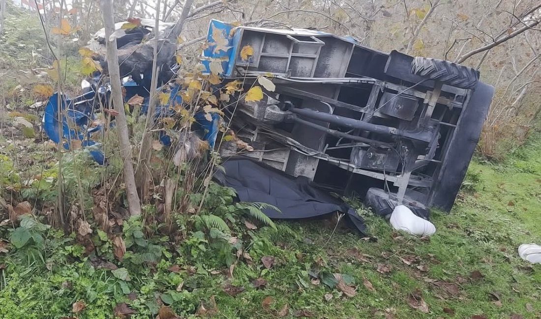 Ordu’nun Fatsa ilçesinde patpatın uçuruma yuvarlanması sonucu 1 kişi öldü,