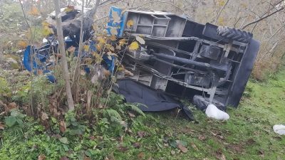 Ordu’nun Fatsa ilçesinde patpatın uçuruma yuvarlanması sonucu 1 kişi öldü,