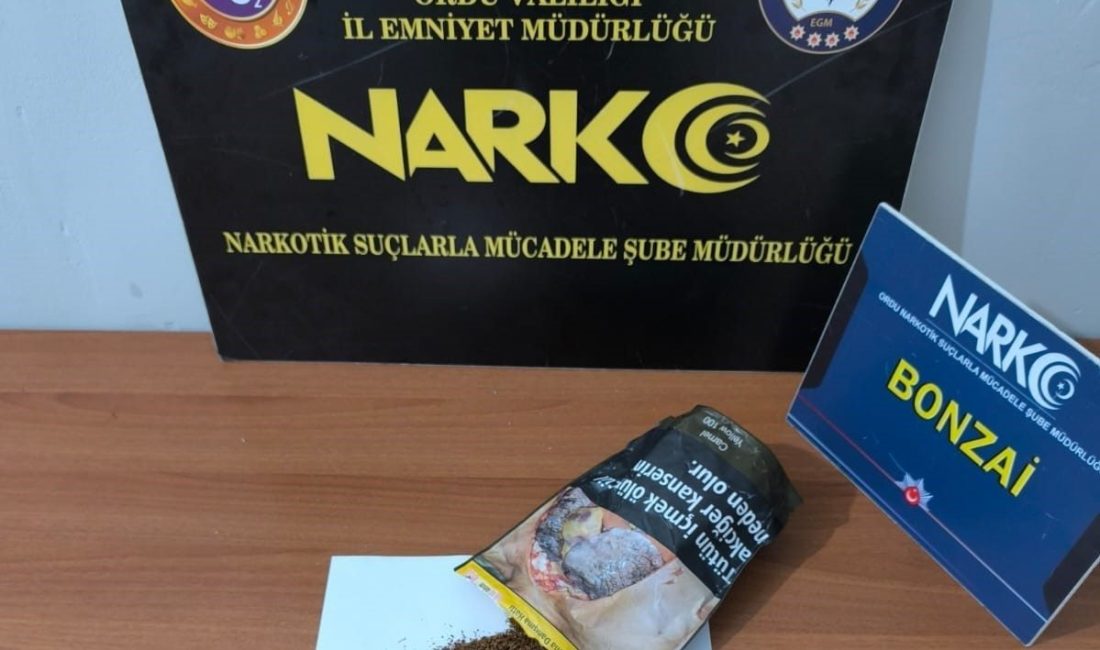 Ordu’da polis ekipleri tarafından düzenlenen uyuşturucu operasyonlarında gözaltına alınan 7